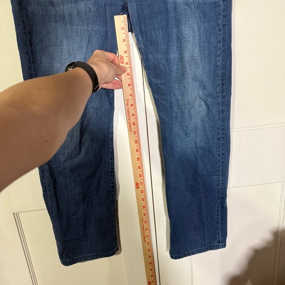 7 For All Mankind THE STRAIGHT Jeans Series 7 Denim Blue Size 34 Stretchy - Picture 5 of 11